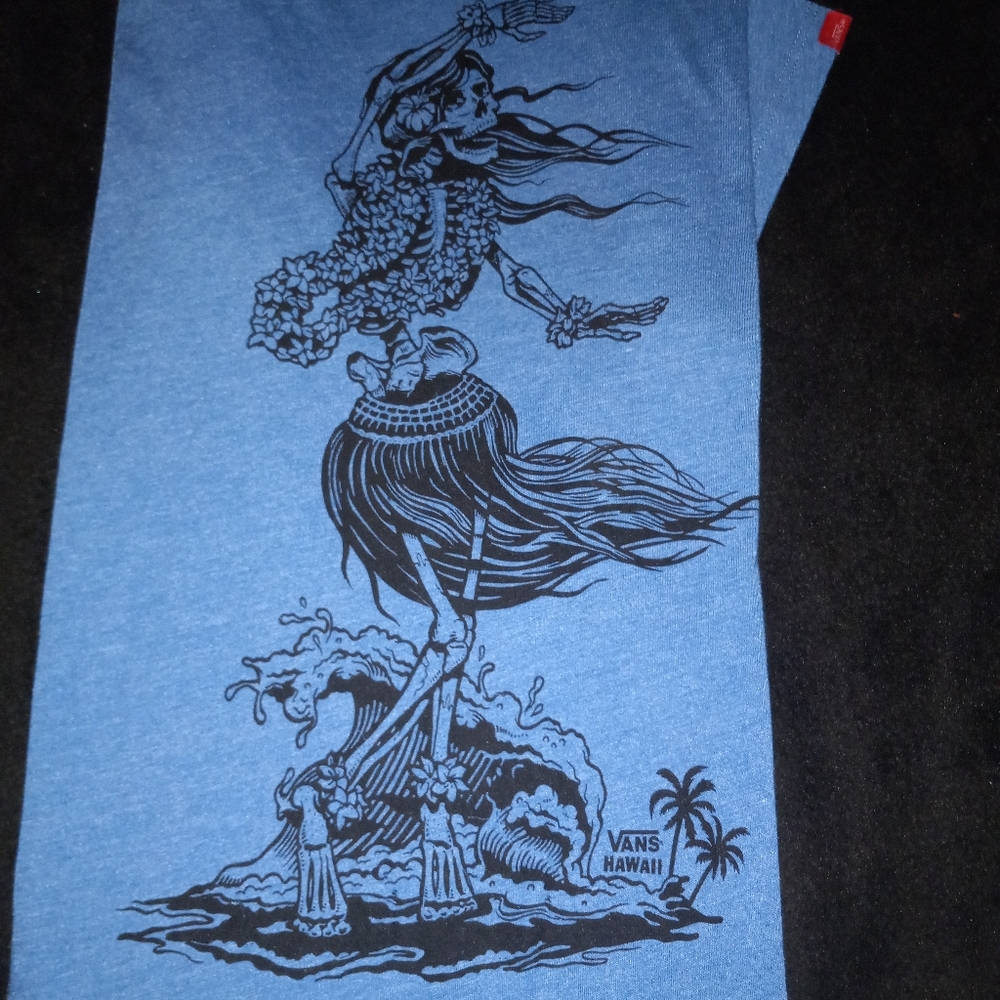 Men's M VANS Hawaii Blue Shortsleeve t-Shirt